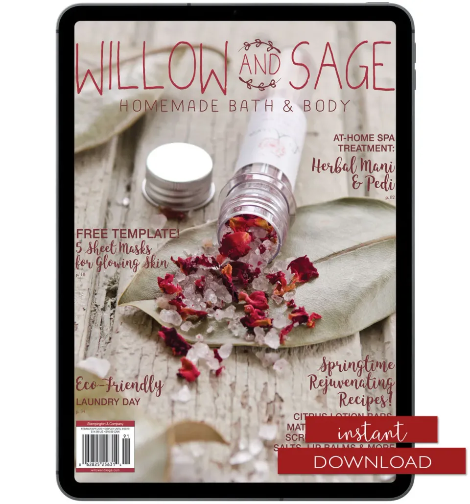 Willow and Sage Spring 2019 blad pdf-utgave hudpleie