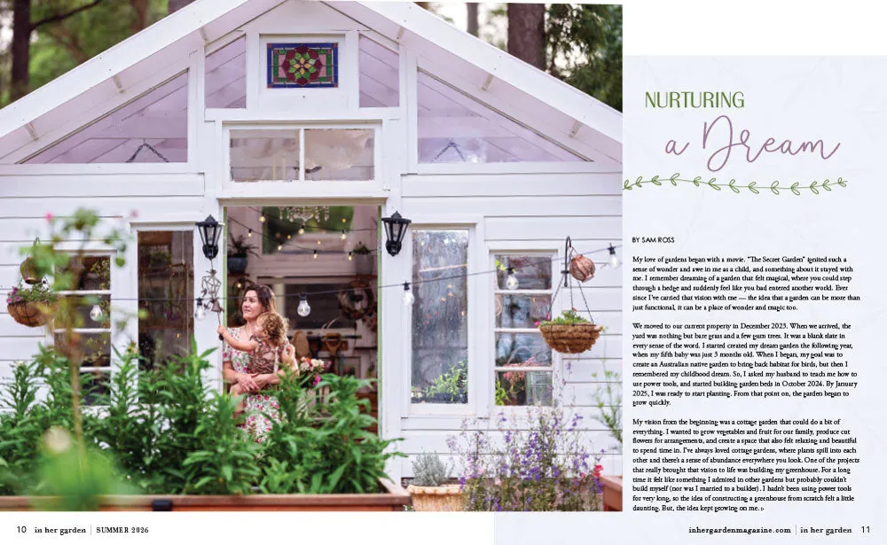 Stampington In Her Garden Summer 2026 hageblad 160 sider