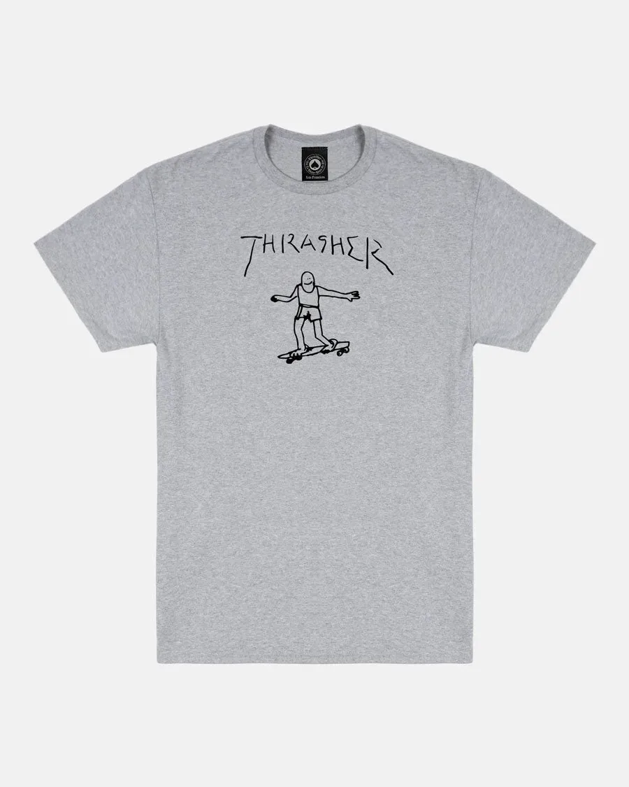 Thrasher Gonz t-skjorte grå svart bomull