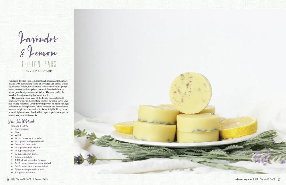 Stampington Willow and Sage Summer 2023 blad PDF hudpleie