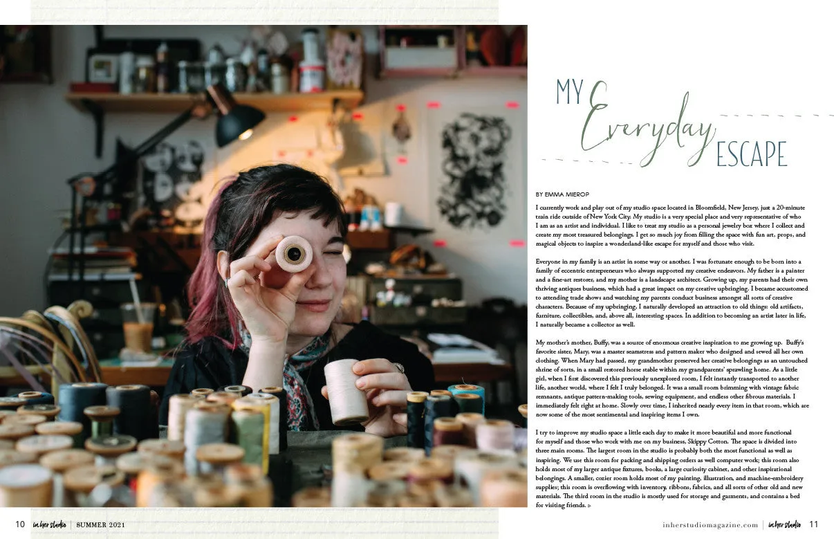 Stampington In Her Studio Autumn 2021 blad kreative rom organisering