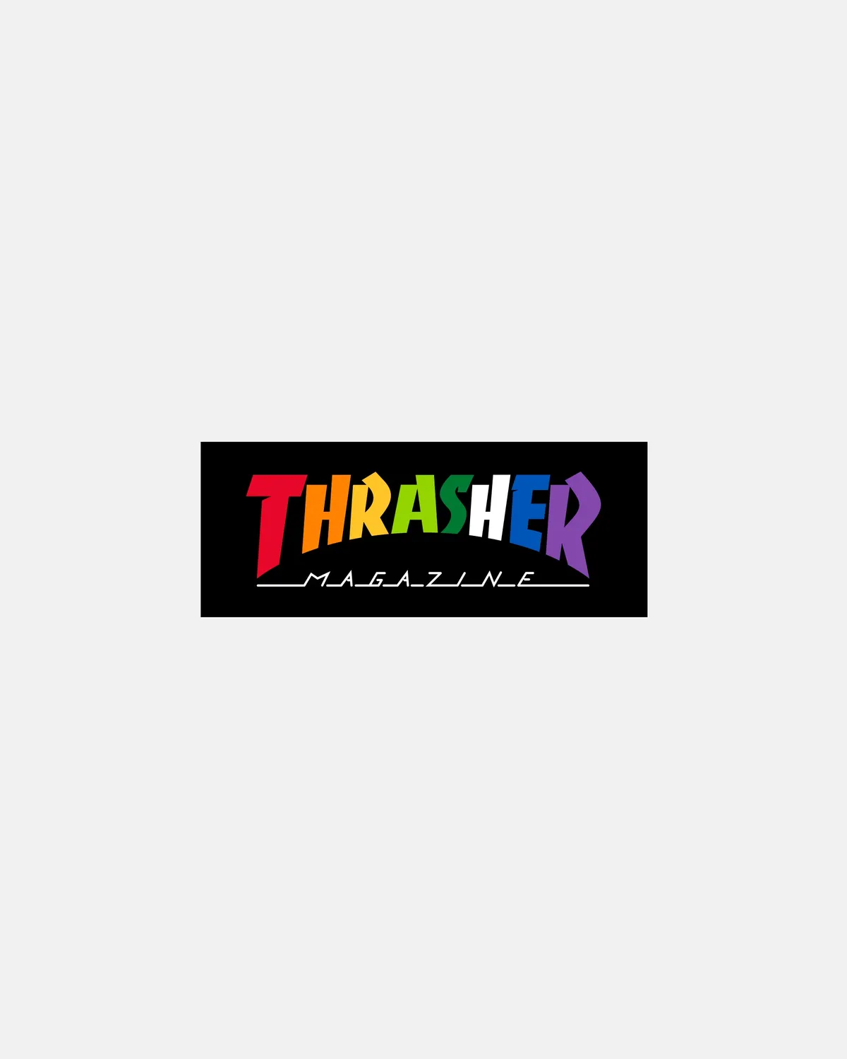 Thrasher Rainbow Mag klistremerke 10 cm