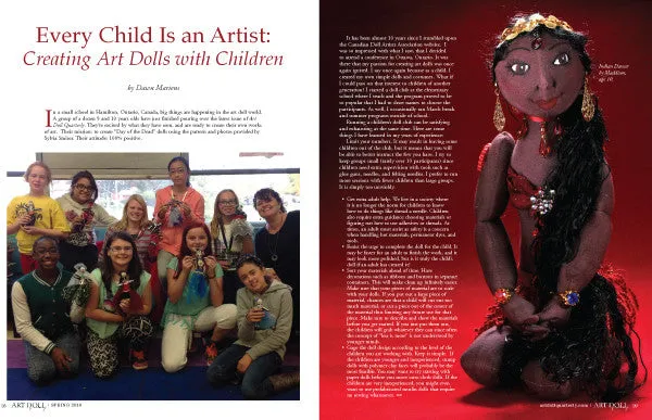 Stampington Art Doll Quarterly Spring 2016 blad PDF-nedlasting