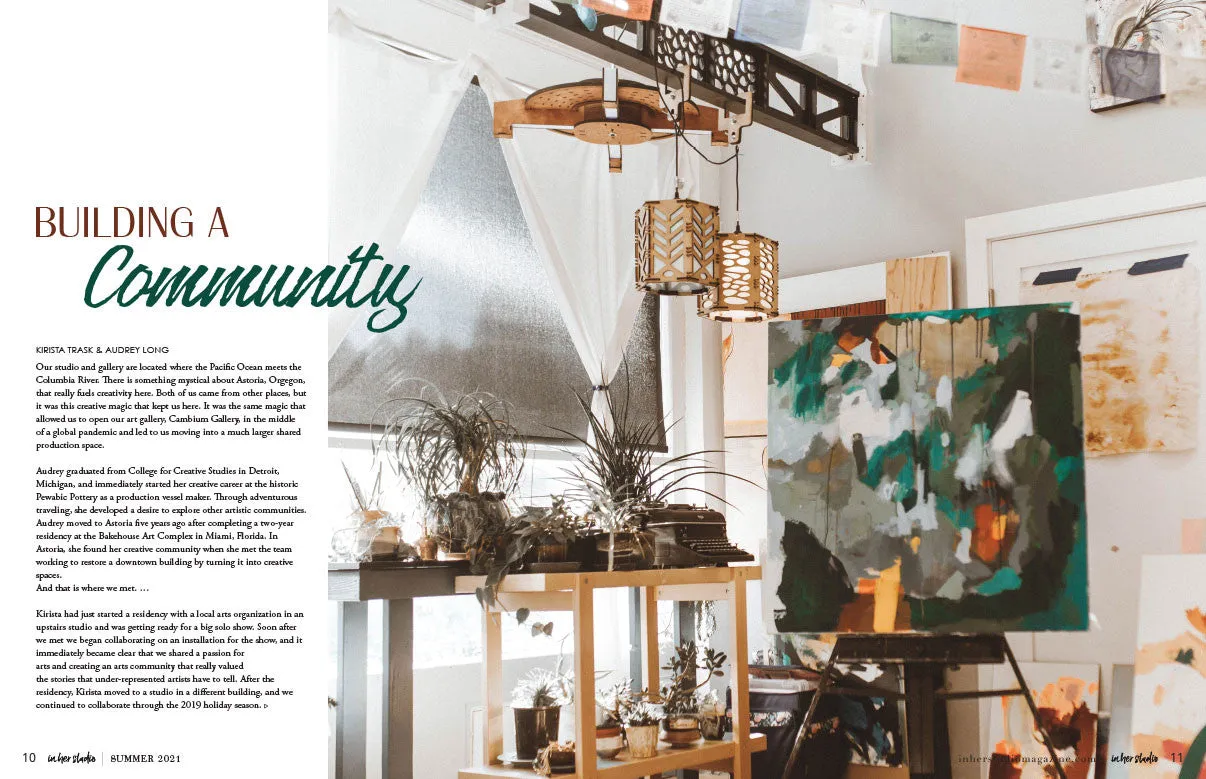 Stampington In Her Studio Summer 2021 blad papir 160 sider