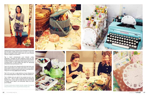 Stampington Mingle Spring 2012 blad selskapsplanlegging vår