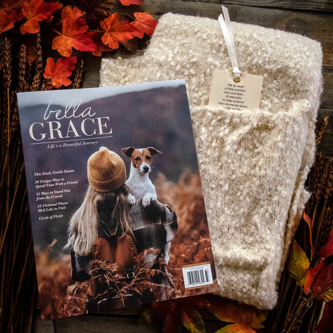 Stampington Bella Grace Issue 37 blad pakke med sjal