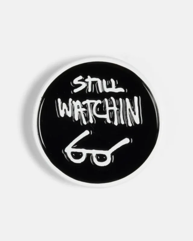 Thrasher Still Watchin pin svart emalje