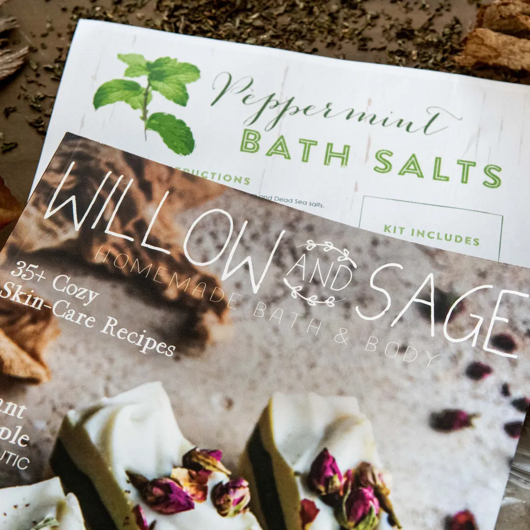 Stampington Willow and Sage Peppermint Self-Care kit mynte