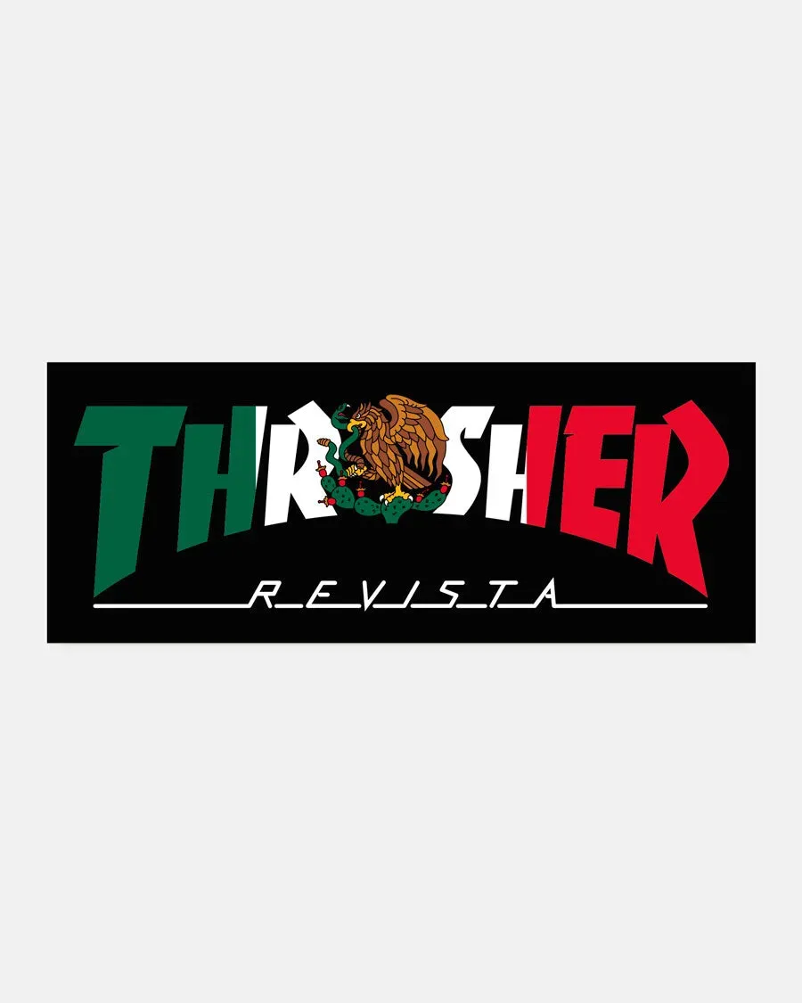 Thrasher Mexico Revista klistremerke svart vinyl