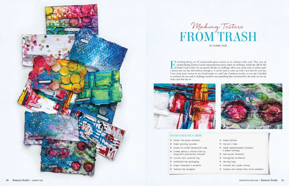 Stampington Somerset Studio Summer 2020 blad digital utgave