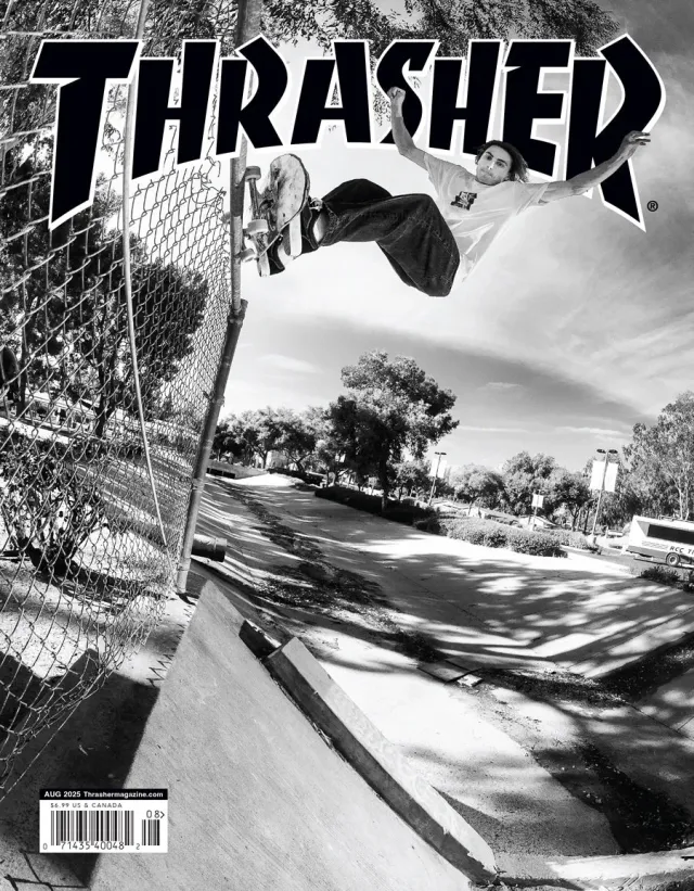 Thrasher Magazine blad august 2025 Curren Caples