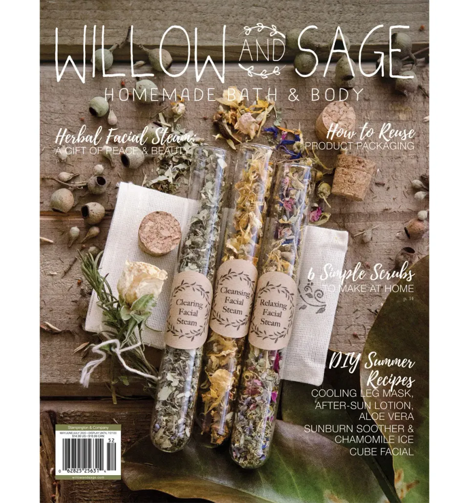 Stampington Willow and Sage Summer 2020 blad digital hudpleie