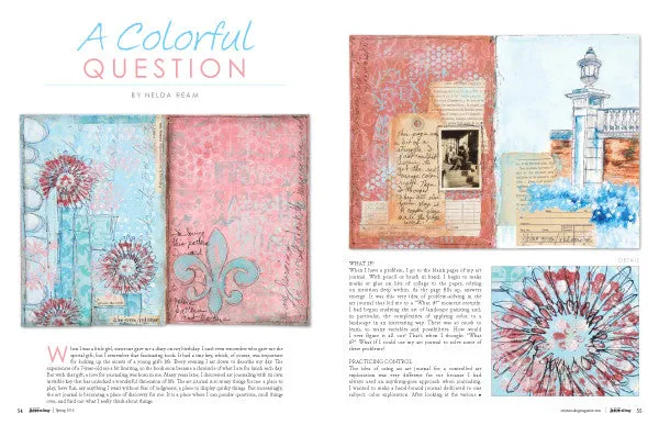 Stampington Art Journaling Spring 2016 blad digital utgave