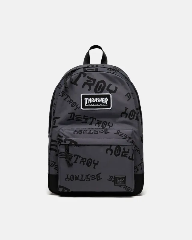 Thrasher SAD Herschel Classic XL ryggsekk 30L grå