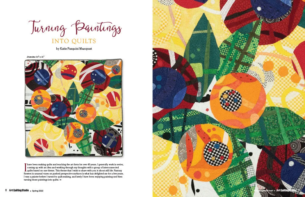 Stampington Art Quilting Studio Spring 2022 nedlasting quilt
