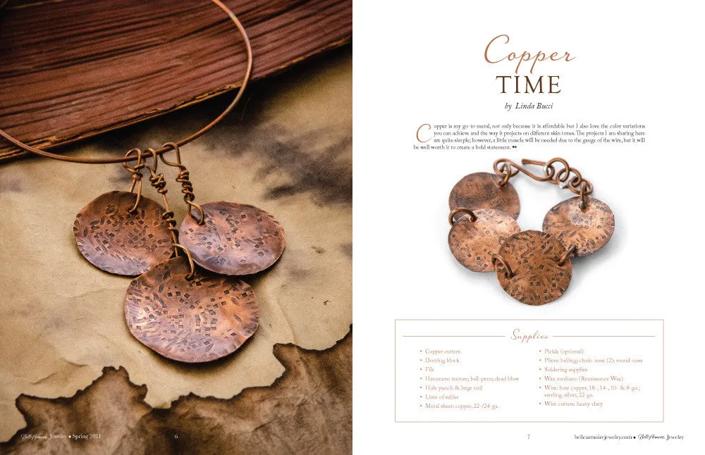 Stampington Belle Armoire Jewelry Spring 2021 blad PDF 144 sider