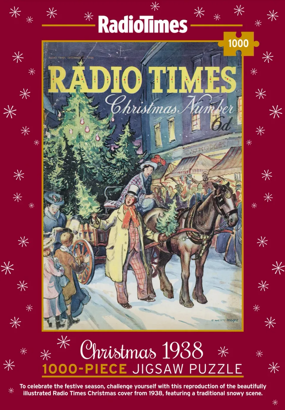 RadioTimes Christmas Jigsaw puslespill 1000 brikker 1938