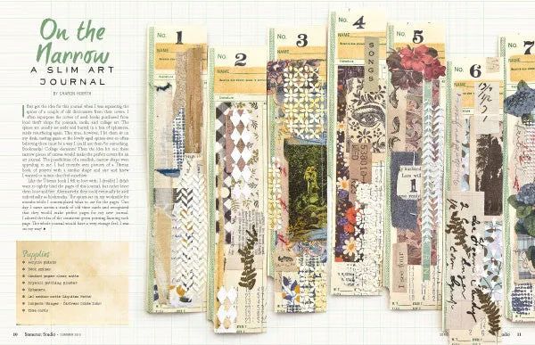 Stampington Somerset Studio abonnement 1 år 4 utgaver mixed media