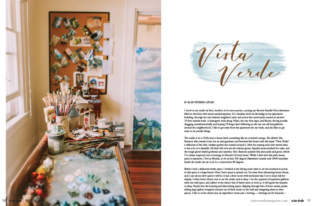 Stampington In Her Studio Winter 2024 blad enkeltutgave – atelier
