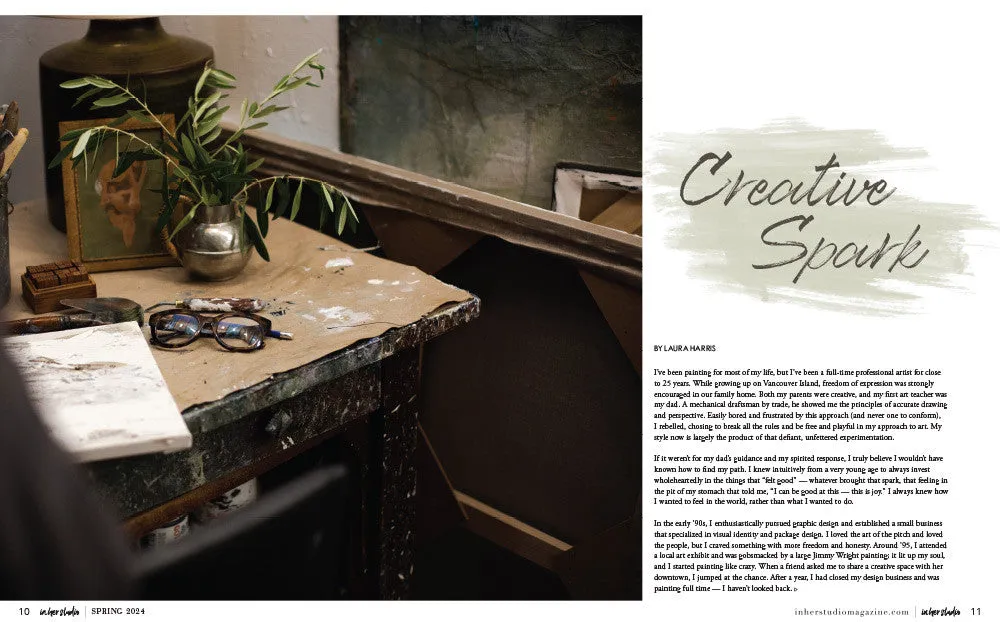 Stampington In Her Studio Spring 2024 blad digital organisering