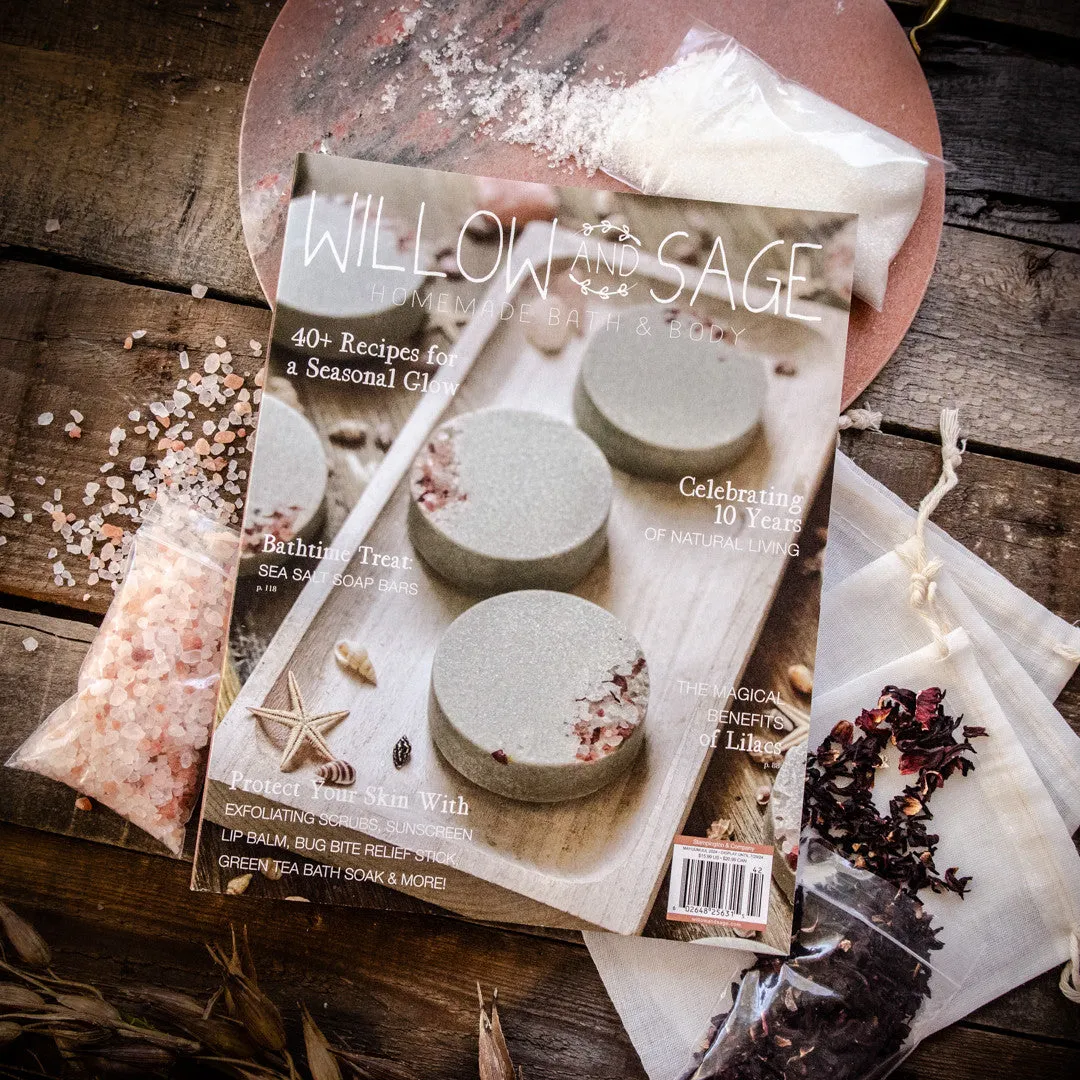 Willow and Sage Hibiscus Salts badesalt sett med blad