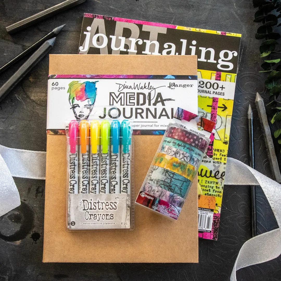 Stampington Art Journaling startsett blad + 3 deler