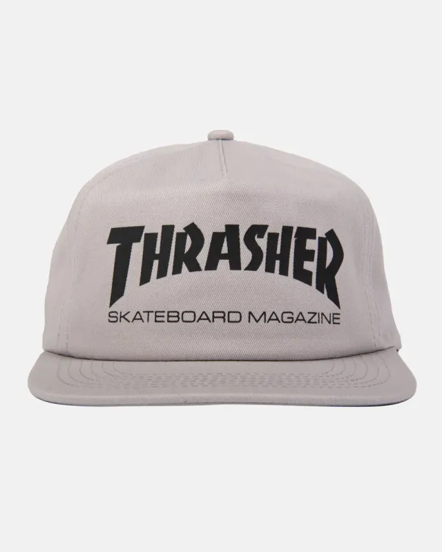 Thrasher Skate Mag snapback grå/svart bomull