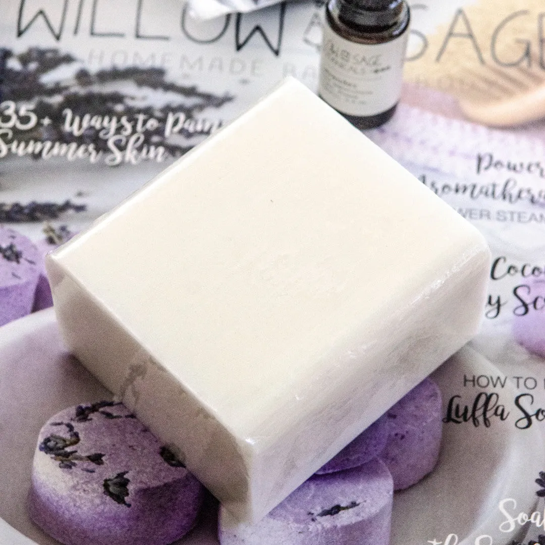 Stampington Willow and Sage lavendel startsett såpe bad