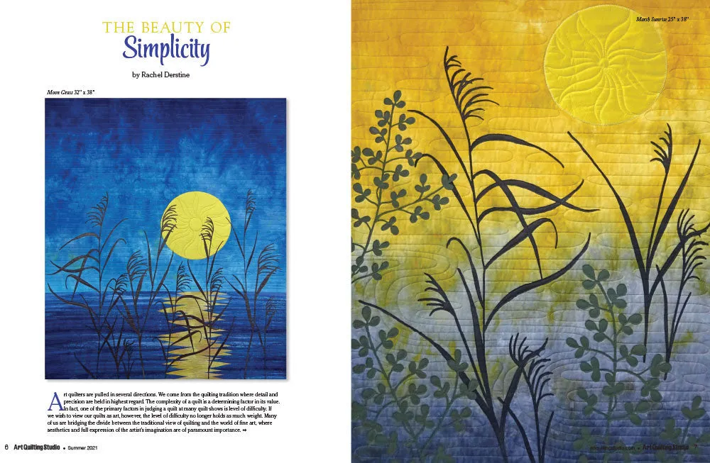 Stampington Art Quilting Studio Summer 2021 blad PDF quilt