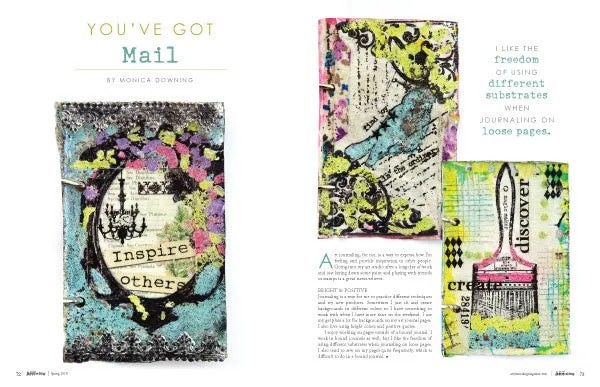 Stampington Art Journaling Spring 2019 blad digital utgave