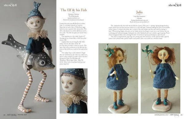 Stampington Art Doll Quarterly Spring 2016 blad PDF-nedlasting