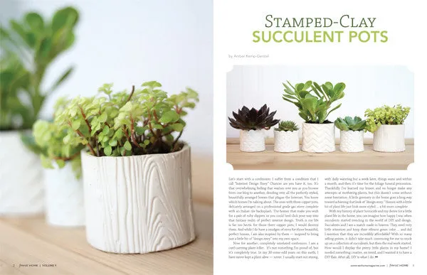 Stampington Somerset Home 2014 Volume 9 blad interiør og DIY