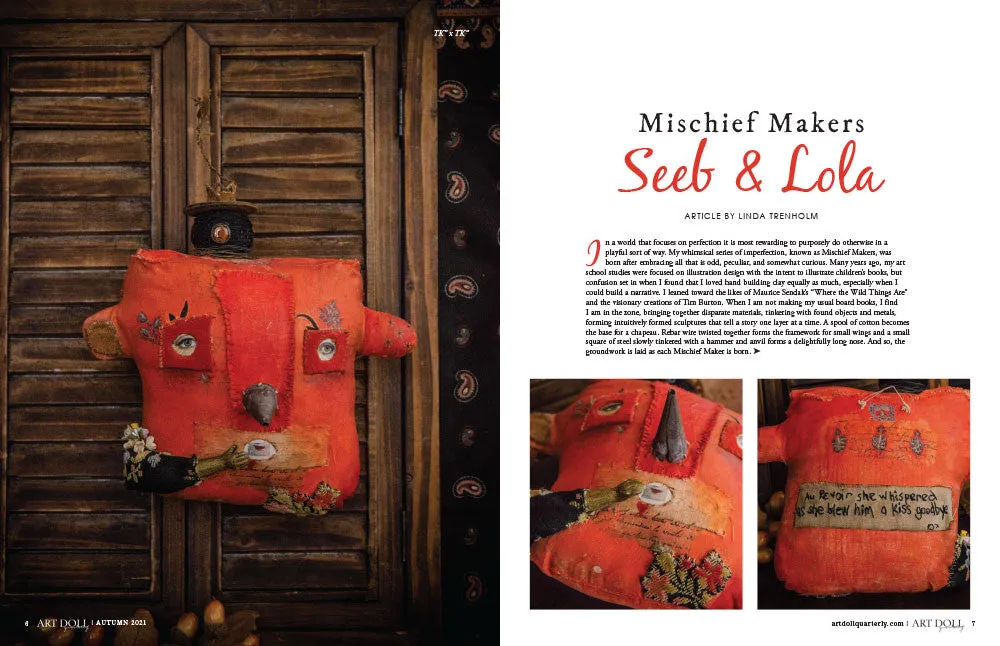 Stampington Art Doll Special Edition blad PDF høstdukker