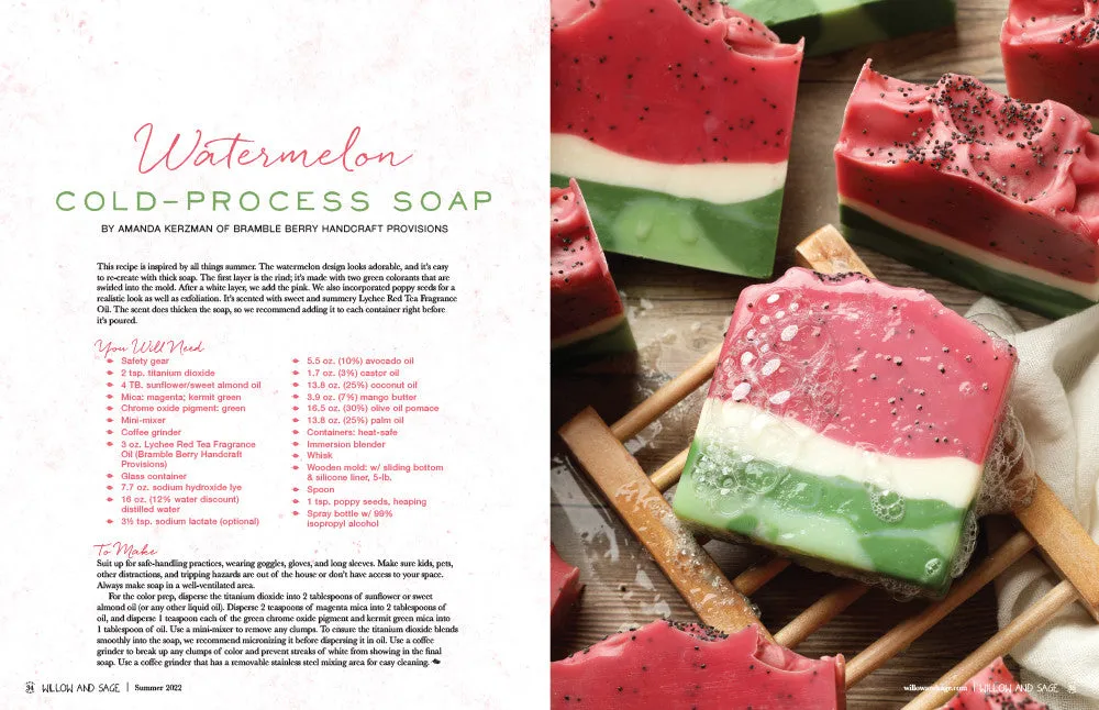 Stampington Willow and Sage Summer 2022 blad PDF hudpleie