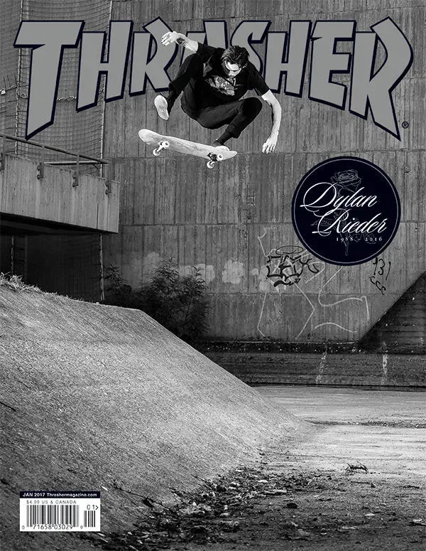 Thrasher magasin januar 2017 Dylan-cover