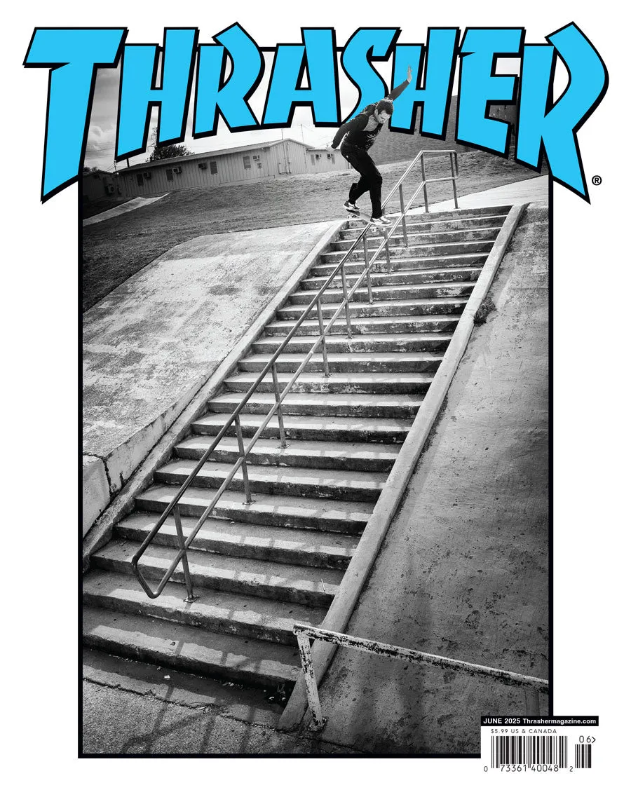 Thrasher juni 2025 blad med Swampfest