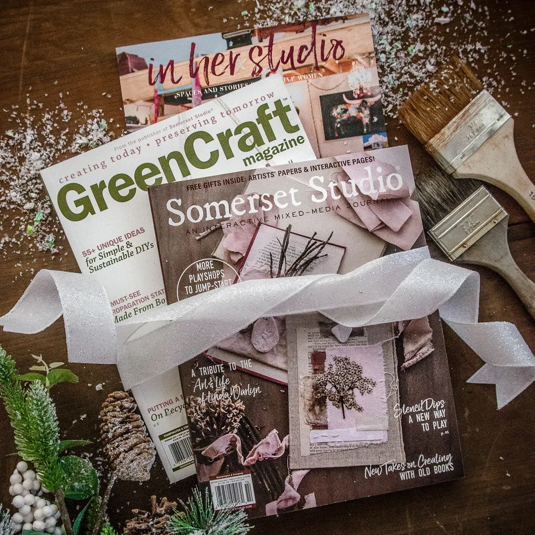 Stampington She-Makes gavepakke 3 blad Somerset Studio