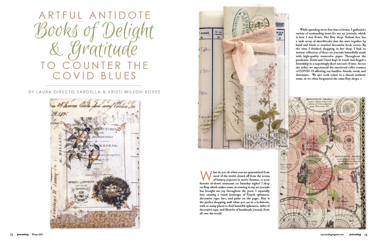 Stampington Art Journaling Winter 2022 blad PDF-nedlasting 144 sider