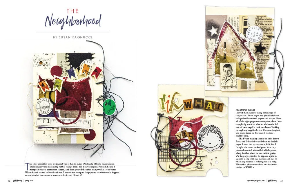 Stampington Art Journaling Spring 2023 blad 144 sider kreativ