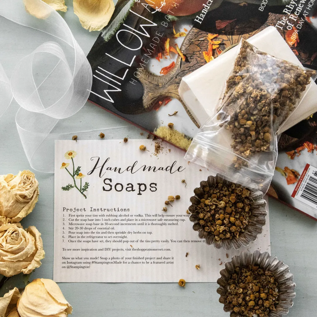 Stampington Willow and Sage kamille såpesett DIY blad
