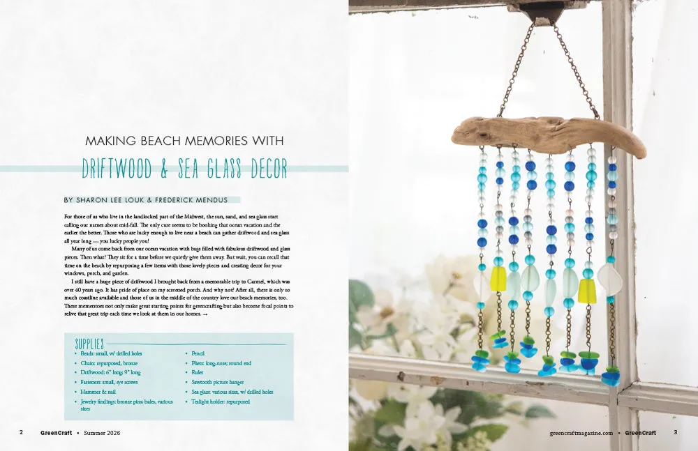 Stampington GreenCraft Summer 2026 blad PDF gjenbruk