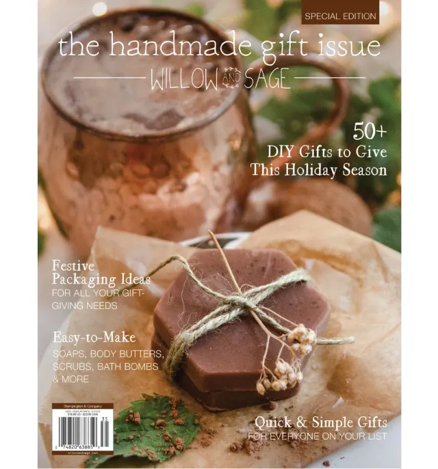 Stampington Handmade Gift Volume 1 blad julegaver såpe