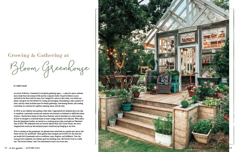 Stampington In Her Garden Autumn 2024 blad 160 sider hageglede