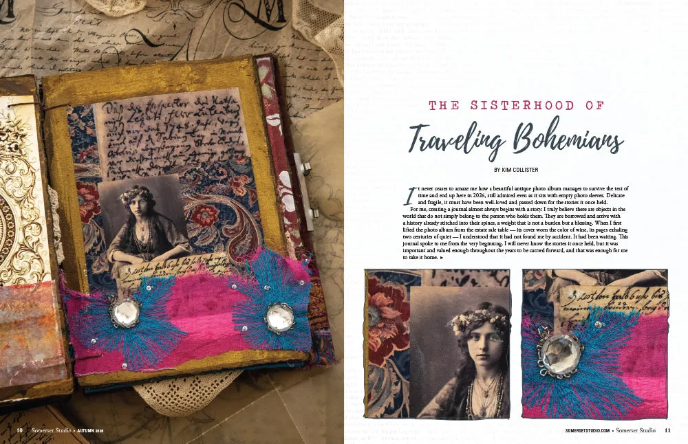 Stampington Somerset Studio Autumn 2026 blad PDF mixed-media