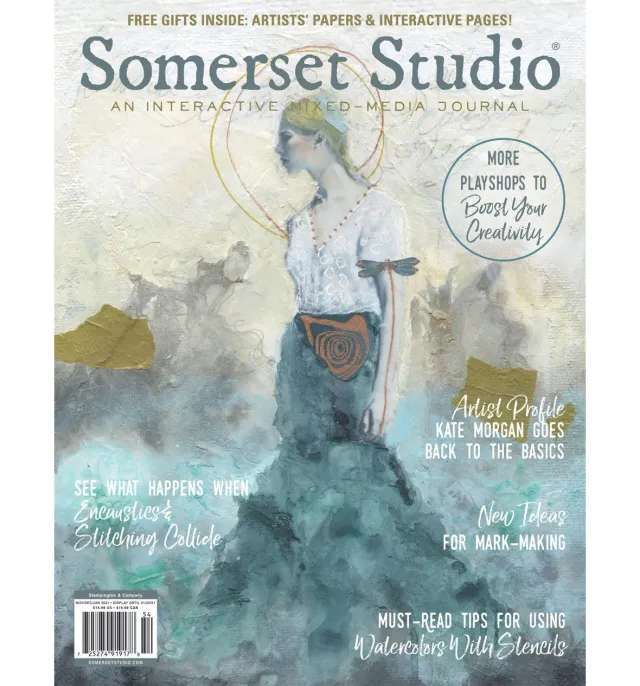 Stampington Somerset Studio Winter 2021 blad digital utgave mixed-media