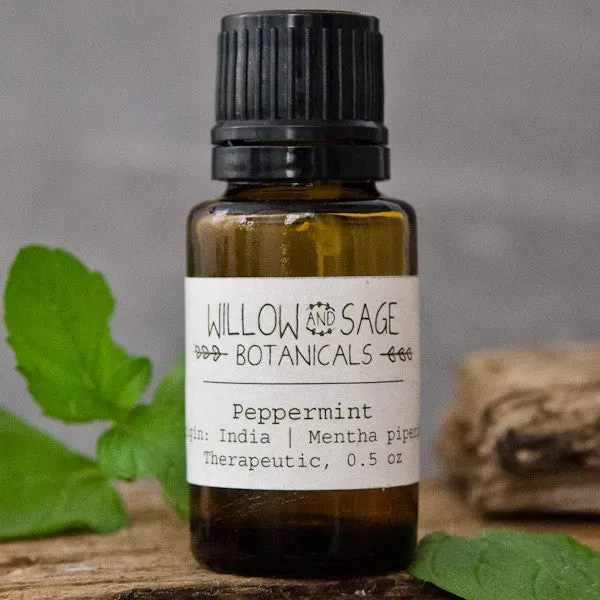 Willow and Sage Peppermint eterisk olje 0,5 oz