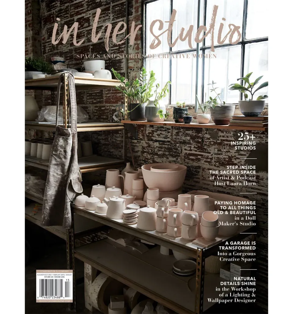 Stampington In Her Studio Autumn 2021 blad kreative rom organisering
