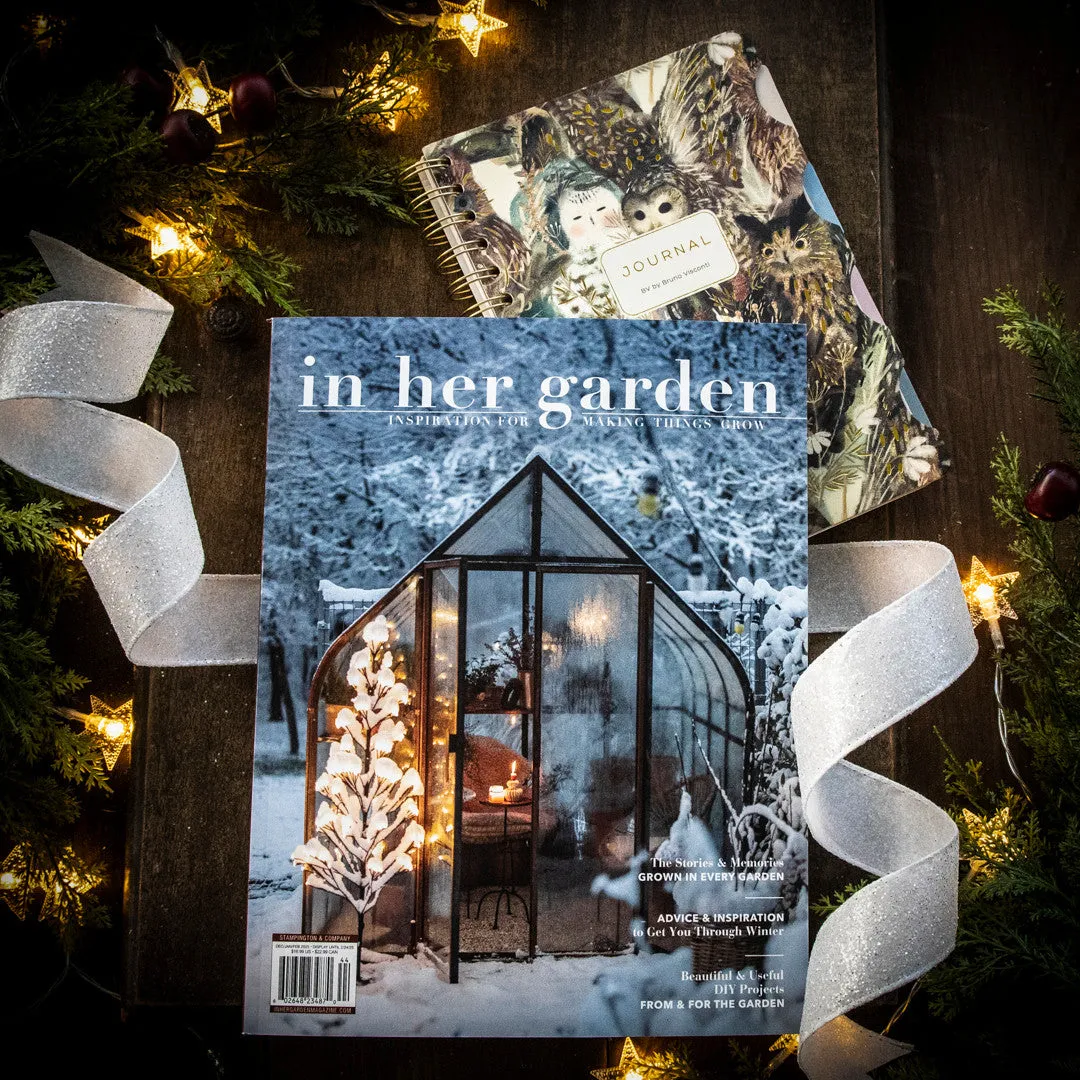 Stampington In Her Garden Winter 2025 gavepakke blad+notatbok