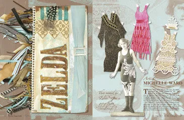 Stampington Beyond Paper Dolls blad papirfigurer