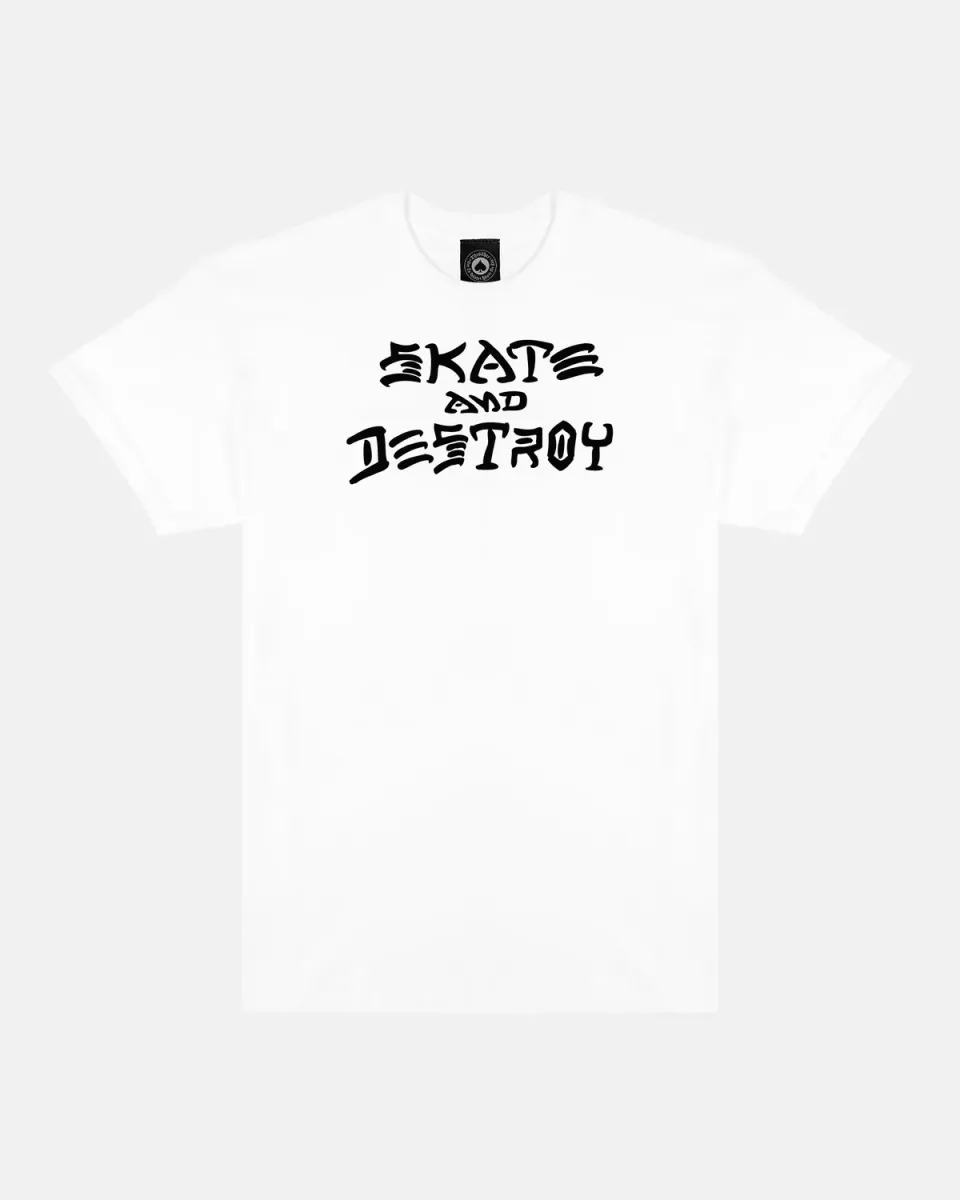 Thrasher Skate and Destroy t-skjorte hvit Stecyk